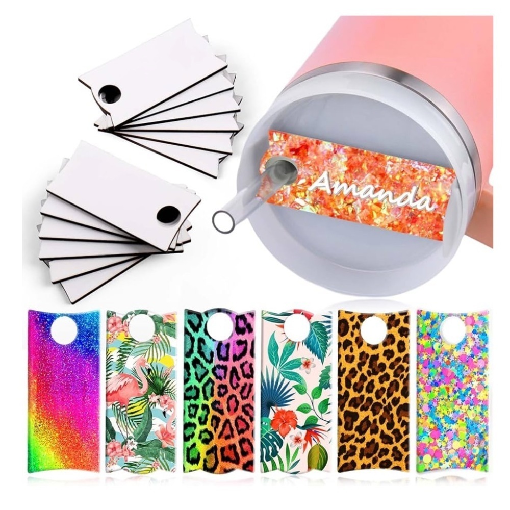 Sublimation Acrylic Name Plates for Tumblers Box 20 pack New